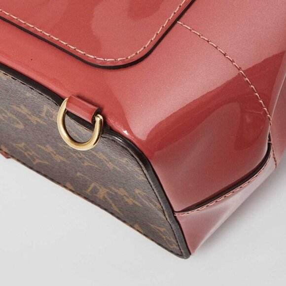 Louis Vuitton Monogram Coated Canvas and Rose Vernis Hot Springs Backpack Bag - Picture 5 of 12